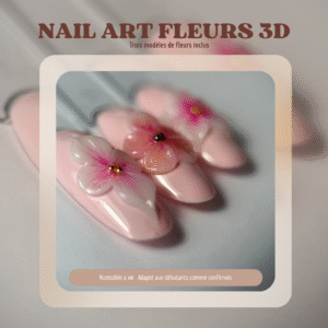 NAIL ART FLEURS 3D