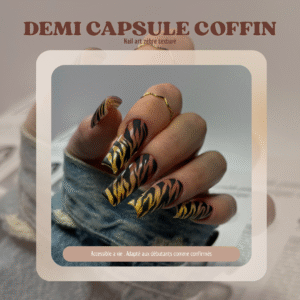 COFFIN DEMI CAPSULE MOTIF ZEBRE